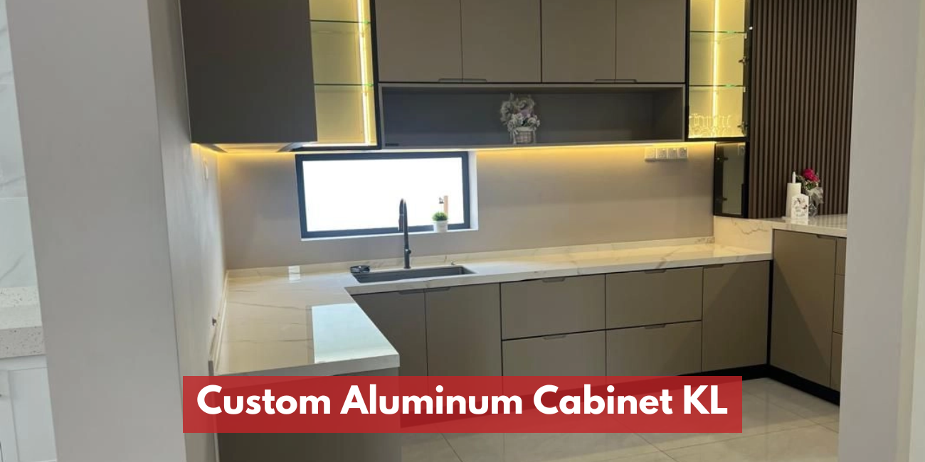 Custom Aluminum Cabinet KL | Practical Home Solutions by PL Glass & Aluminium